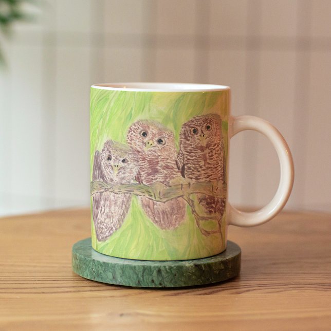 Drei kleine Schmuckschalen - Acrylmalerei. Kaffeetasse (Von Creator hochgeladen)
