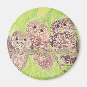 Drei kleine Schmuckschalen - Acrylmalerei. Magnet