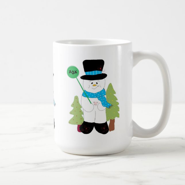 Drei kleine Schneemänner Tasse (Rechts)