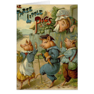 Drei kleine Schweinchen Vintage Märchen