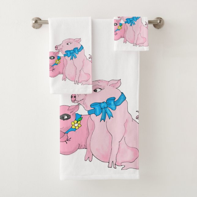 Drei kleine Schweine Badhandtuch Set (Insitu)