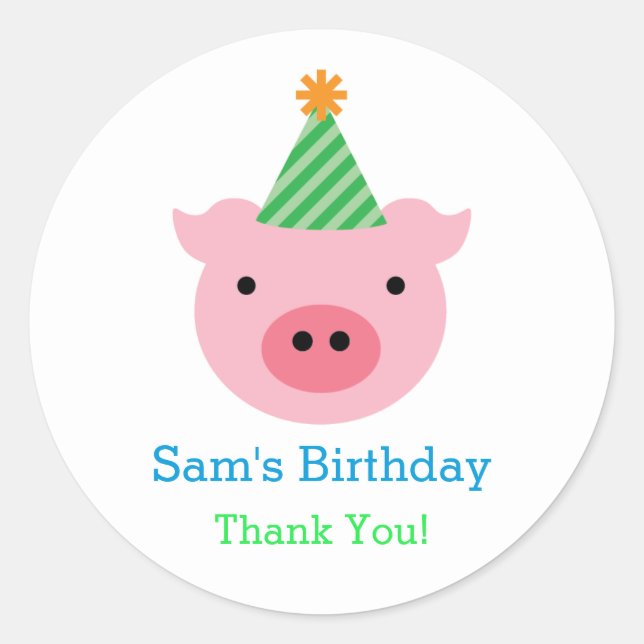 Drei kleine Schweine bevorzugen Aufkleber (Vorderseite)