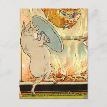 Drei kleine Schweine: Der Wolf ist im Stillstand.