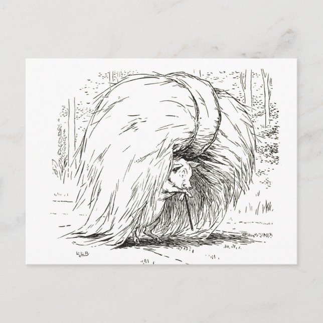 Drei kleine Schweine: Die erste kleine Schweinekar Postkarte (Vorderseite)