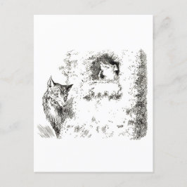 Drei kleine Schweine: Die zweite kleine Schweineka Postkarte