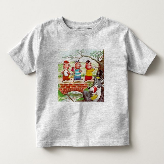 Drei kleine Schweine Kleinkind T-shirt (Vorderseite)
