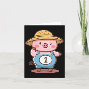Drei kleine Schweine Schwein 1 Halloween Kostümjun Karte