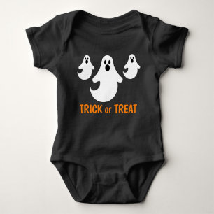 Drei kleine Trick oder Treat Ghosts Baby Strampler