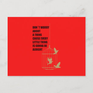 Drei kleine Vögel Postkarte