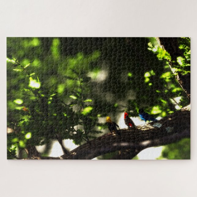 Drei kleine Vögel Puzzle (Horizontal)