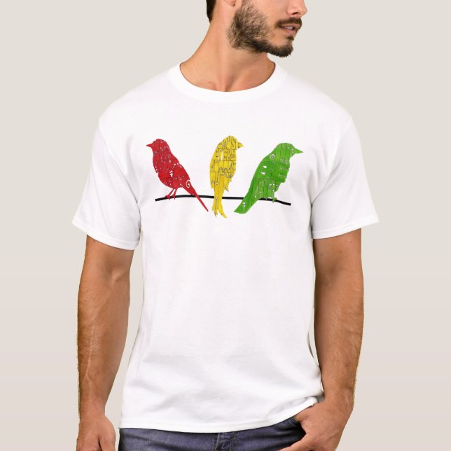 drei kleine Vögel T-Shirt (Vorderseite)