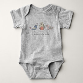 Drei kleiner Vogel-Bodysuit Baby Strampler