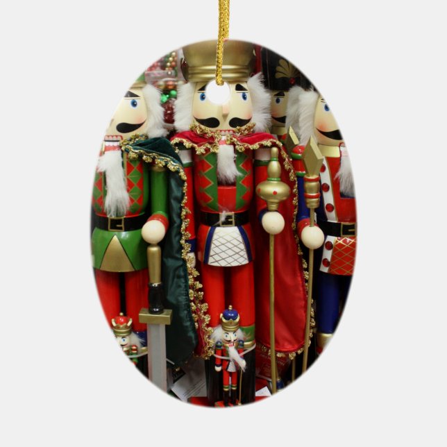 Drei kluge Cracker - Nutcracker Soldiers Keramik Ornament (Vorne)