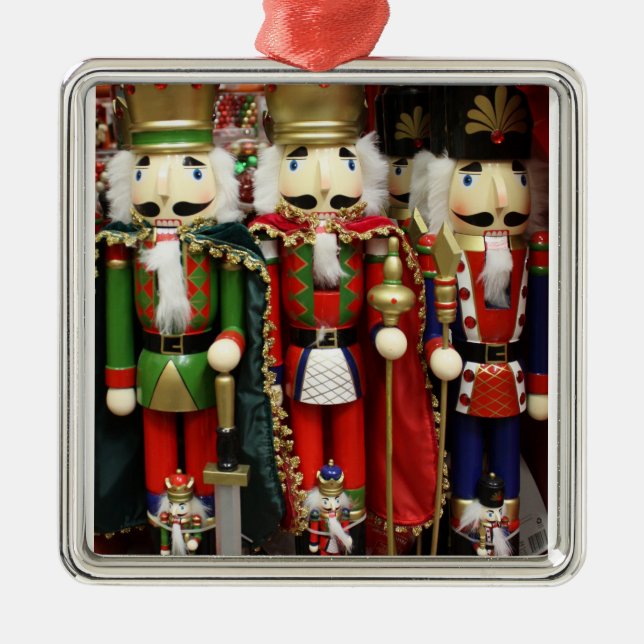 Drei kluge Cracker - Nutcracker Soldiers Ornament Aus Metall (Vorne)