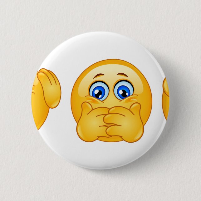 drei kluge Emojis Button (Vorderseite)