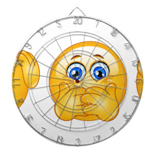 drei kluge Emojis Dartscheibe