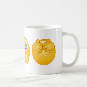 drei kluge Emojis Kaffeetasse