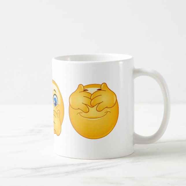 drei kluge Emojis Kaffeetasse (Rechts)