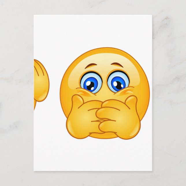 drei kluge Emojis Postkarte (Vorderseite)
