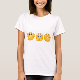 drei kluge Emojis T-Shirt