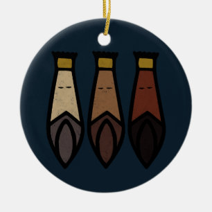 Drei kluge Männer. Los Tres Reyes Magos Keramik Ornament