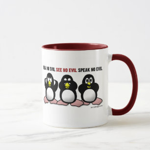 Drei kluge Penguins-Tassen Tasse