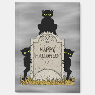 Drei Kobolde Frohes Halloween Magnet