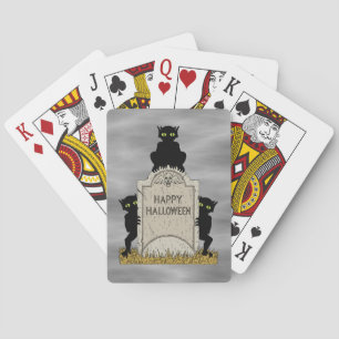Drei Kobolde Frohes Halloween Spielkarten