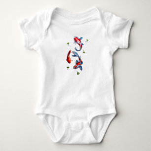 drei koi baby strampler