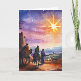 Drei Könige nach der Wasserfarbenszene Karte