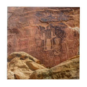Drei Könige Petroglyph - Mcconkie Ranch - Utah Fliese