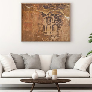 Drei Könige Petroglyphe Mcconkie Ranch Utah Poster