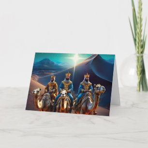 Drei Könige Weihnachtskarte Feiertagskarte
