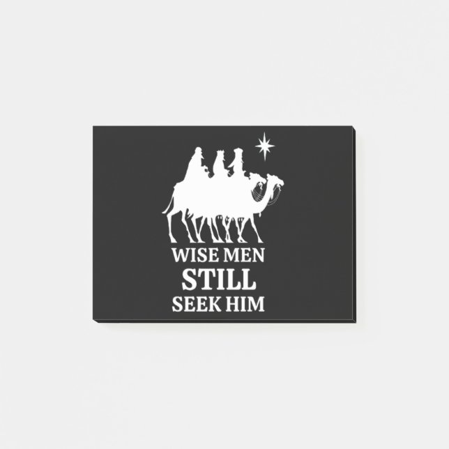 Drei Könige Weisen suchen ihn noch Post-it Klebezettel (Vorderseite)