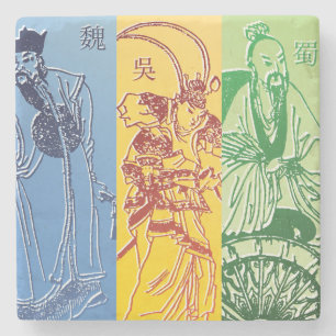 Drei Königreiche Steinuntersetzer