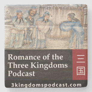 Drei Königreichepodcast-Kalkstein-Untersetzer Steinuntersetzer