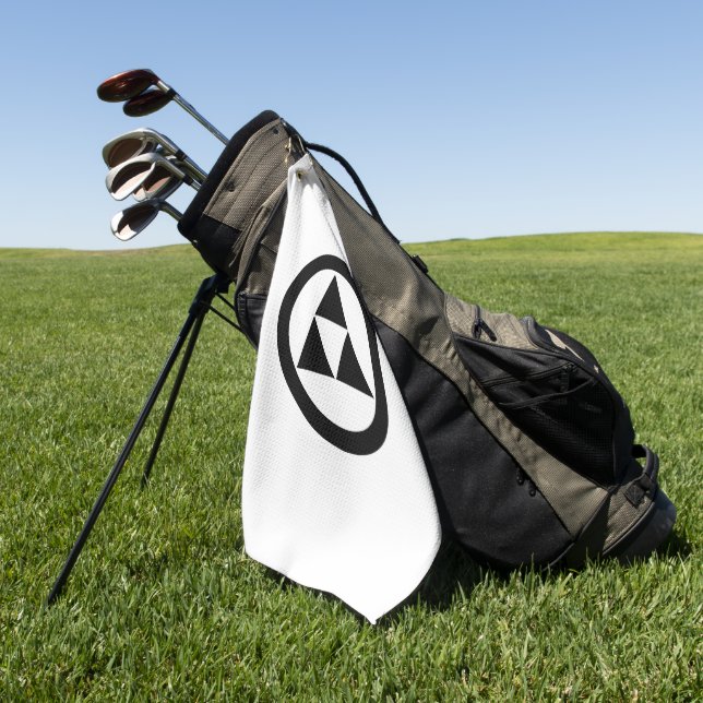 Drei Kreiswaagen Golfhandtuch (Gras)
