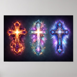 Drei-Kreuz-Kunst Poster