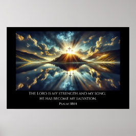 Drei Kreuze am See Poster