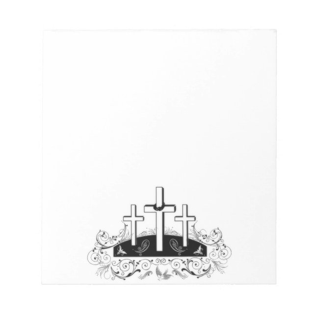 Drei Kreuze Notizblock (Vorderseite)