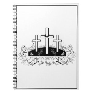 Drei Kreuze Notizbuch Notizblock