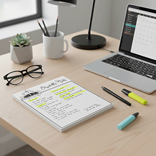 Drei Kreuze personalisiert Notizblock