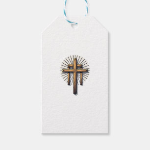 Drei Kreuze Vintage Gravur Faith Tee (1) Geschenkanhänger