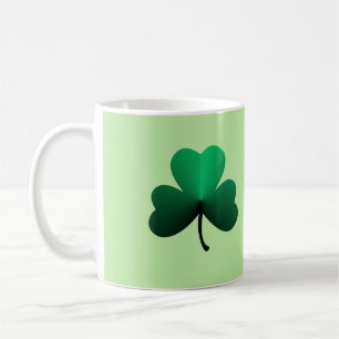Drei leaf grüne Klee Kaffeetasse