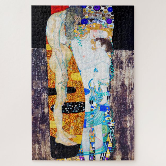 Drei Lebensjahre, Gustav Klimt Puzzle (Vertikal)