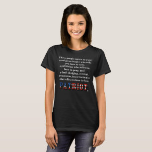 Drei Leute, denen man nie trauen kann; T-Shirt