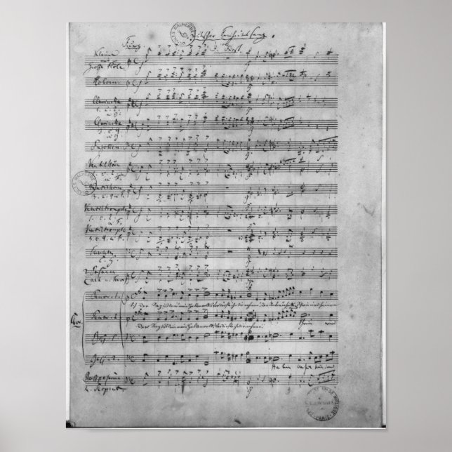 Drei Lieder Poster (Vorne)