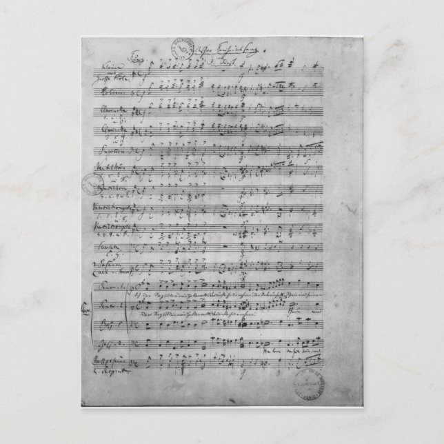 Drei Lieder Postkarte (Vorderseite)