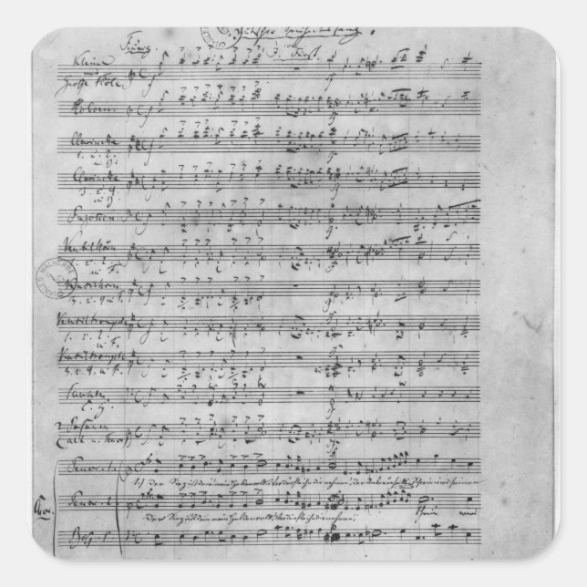 Drei Lieder Quadratischer Aufkleber (Vorderseite)