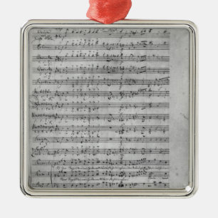 Drei Lieder Silbernes Ornament